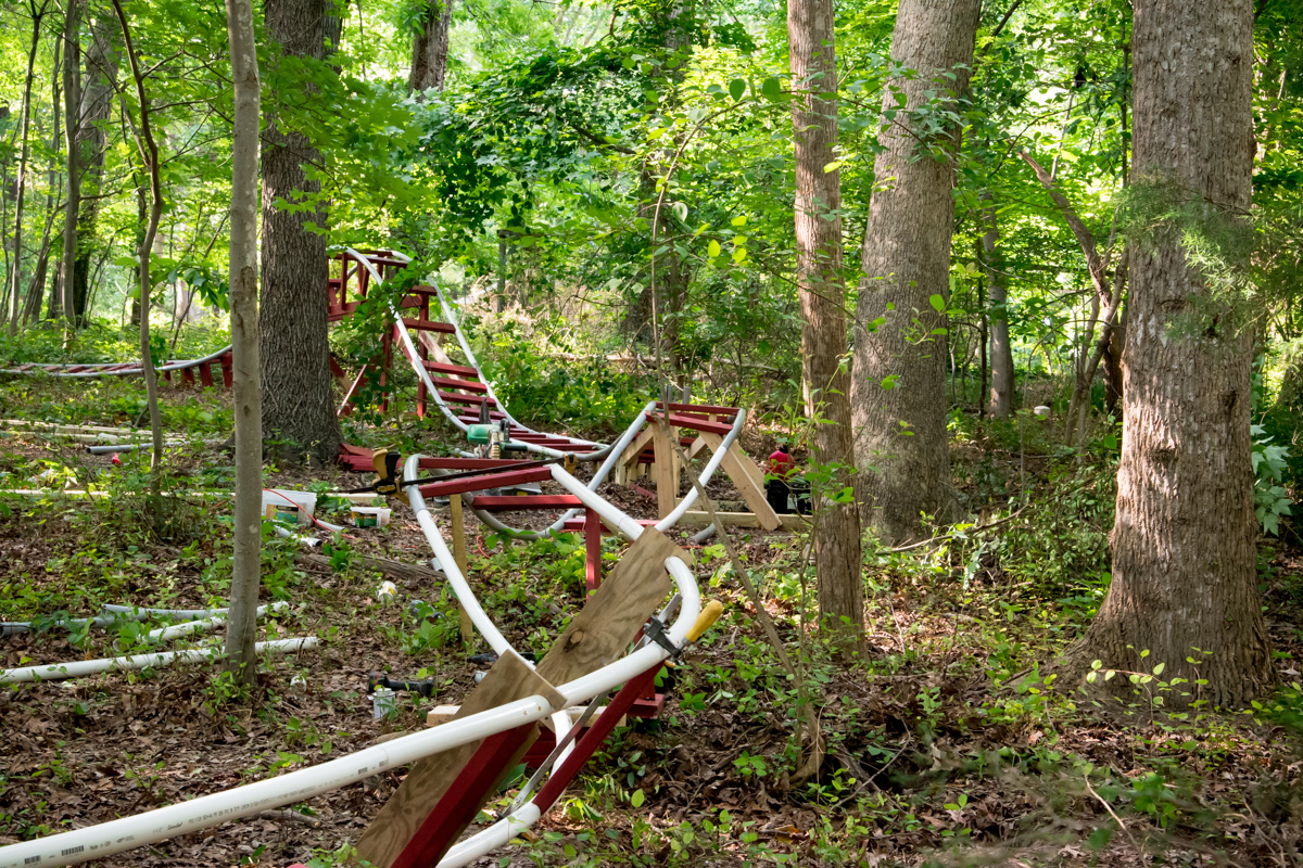 roller coaster track building